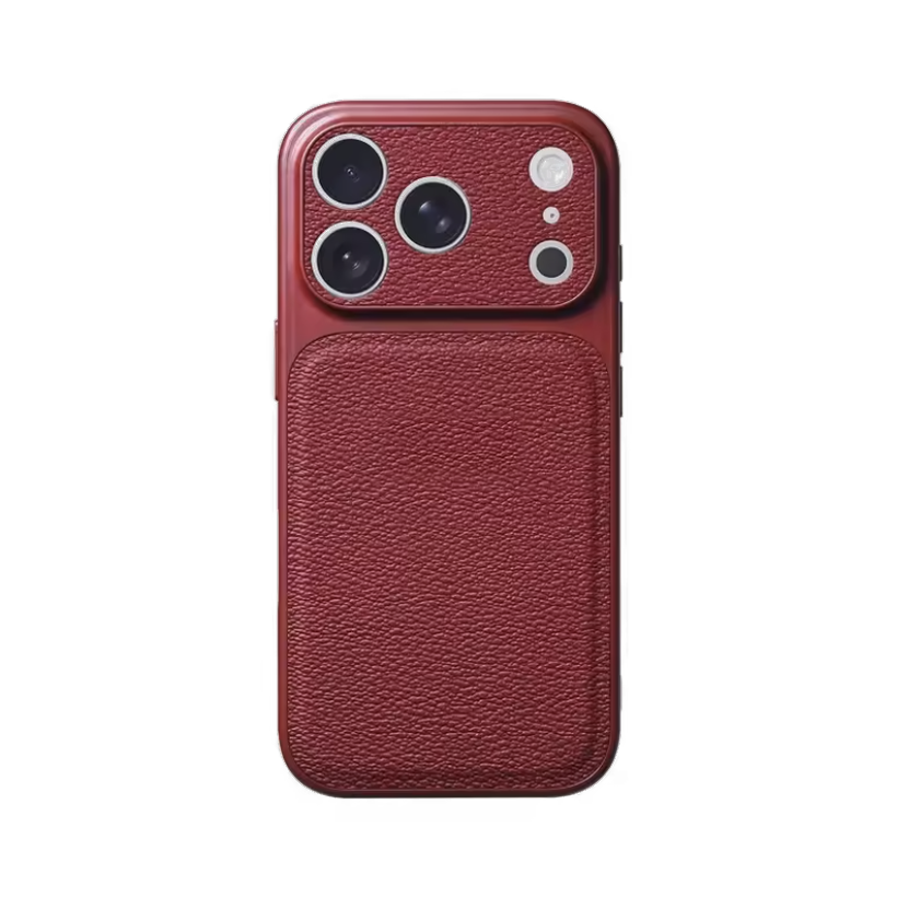 Monogram Case — Burgundy